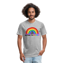 Load image into Gallery viewer, Fitted Cotton/Poly T-Shirt by Next Level - heather gray