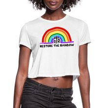 Load image into Gallery viewer, Women's Cropped T-Shirt - white